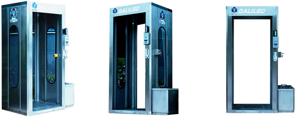 Cabina de desinfección con control de temperatura infrarojo | Sistema ...